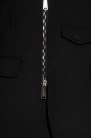 SchaferandweinerShops TW - Black Blazer with zip fastening